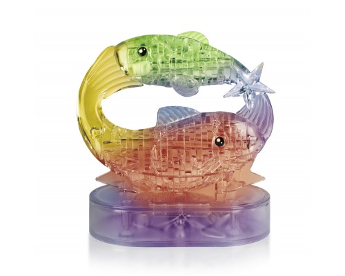 3D Crystal Puzzle Знаки Зодиака Рыбы со светом (9042A)