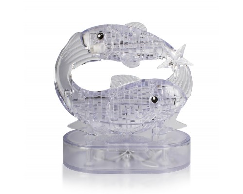 3D Crystal Puzzle Знаки Зодиака Рыбы со светом (9042A)
